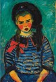 GIRL MIT RED RIBBON Alexej von Jawlensky Expressionismus